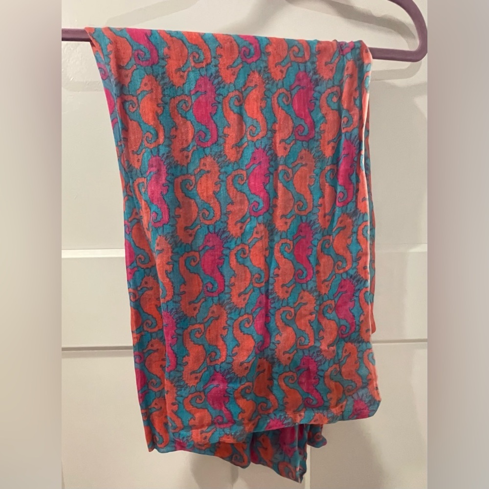 Lilly Pulitzer Seahorse infinity scarf
